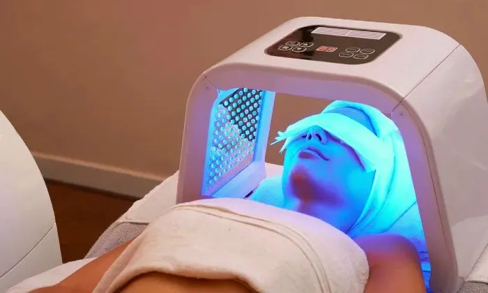 Chemical peel and LED light combo