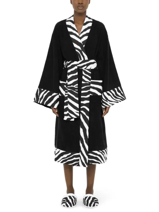 Dolce&amp;Gabbana   Zebra bathrobe 