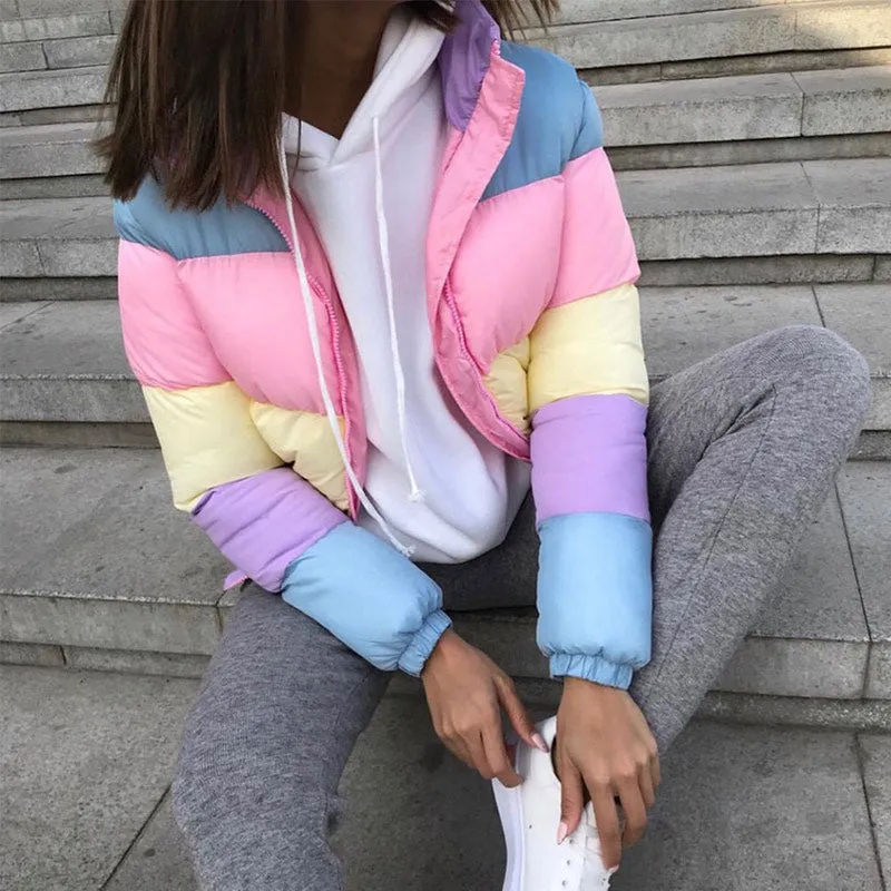 Rainbow Puffer Jacket